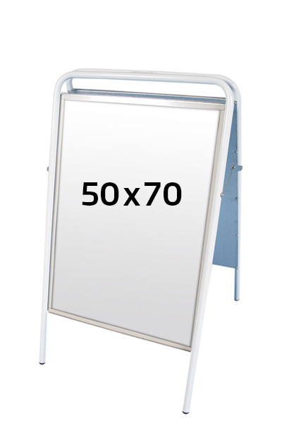 3313w-exposign-50x70 Expo Sign Kundenstopper - 50x70cm - weiß