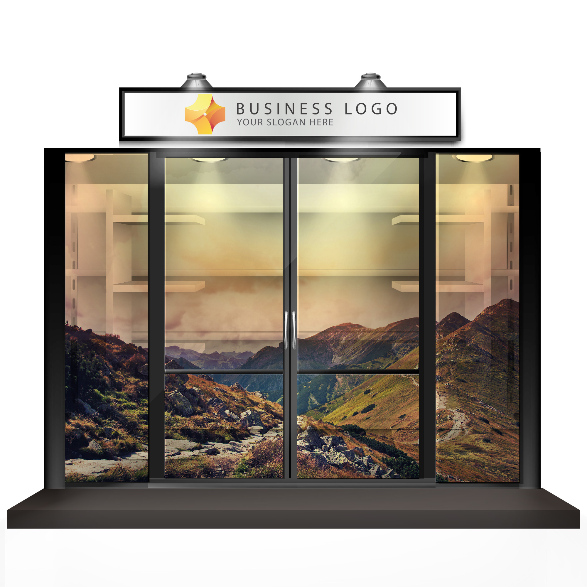 Schaufenster-lichtdurchlaessig Aufkleber Lichtdurchlässig