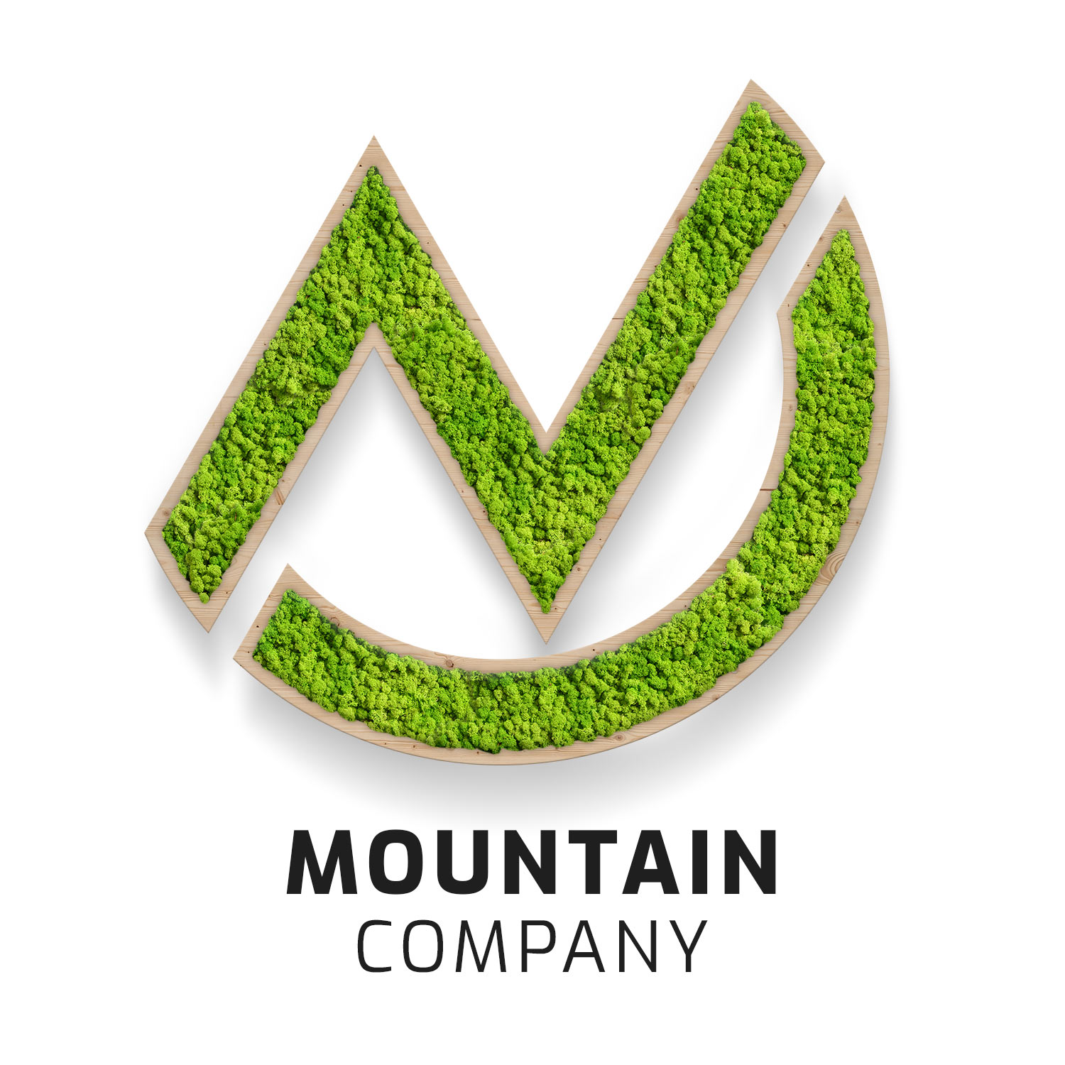 fichte_logo_moutain_company Islandmoos Logos / Schriften - Fichte - mit Rahmen