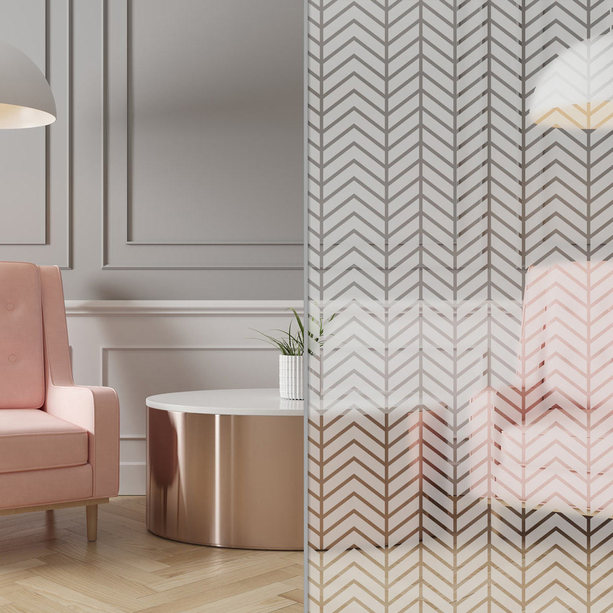 herringbone_01 Sandstrahlfolie Herringbone