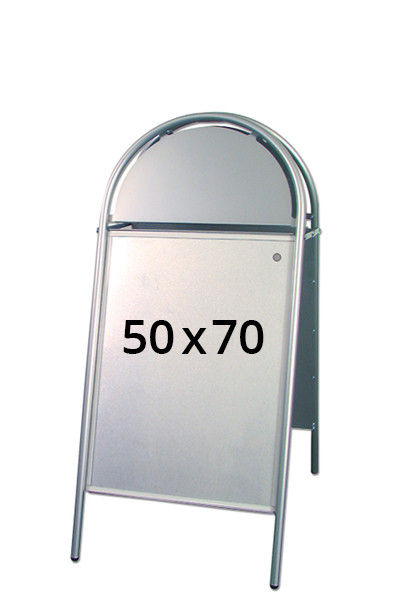 3471s-expogotik-50x70 Expo Gotik Kundenstopper 50x70cm - silber