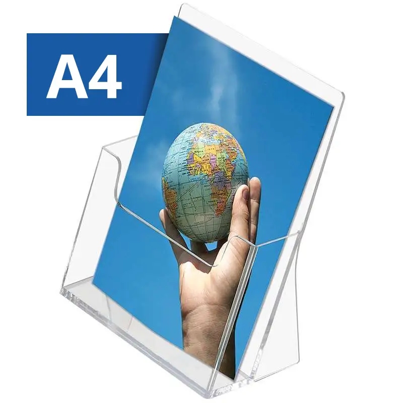 Acryl-Tisch-Prospekthalter - A4 - Maxi-Set Acryl-Tisch-Prospekthalter - A4 - Maxi-Set