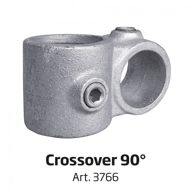3753-11-bannertube-highstand Tube Clamp Crossover 90° - verbindet 2 Rohre
