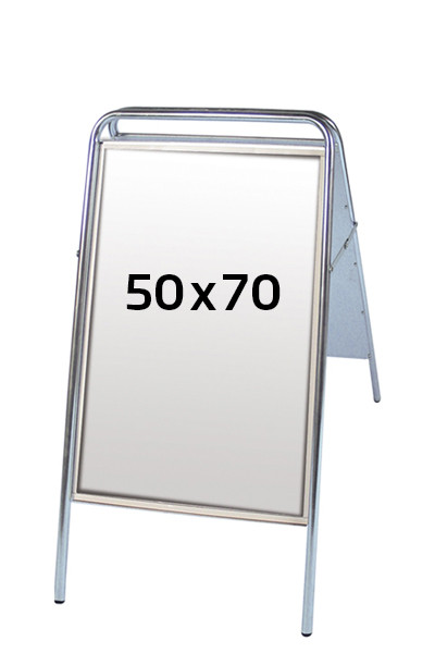 3313si-exposign-50x70 Expo Sign Kundenstopper - 50x70cm - silber