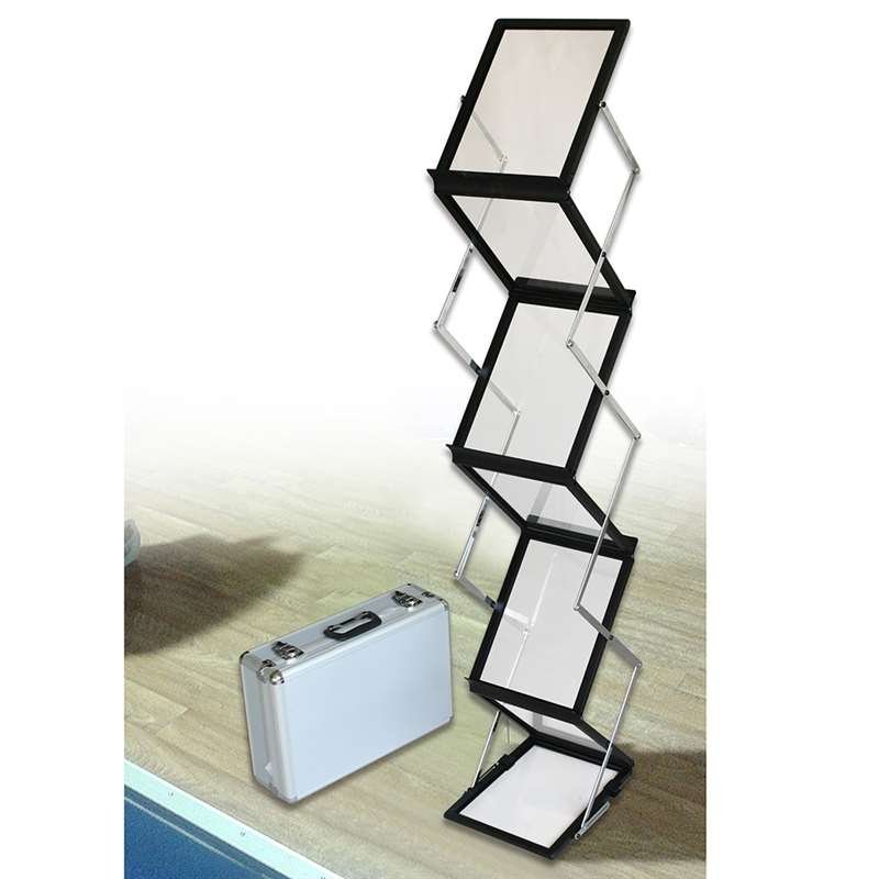 Flex-Prospektständer - Schwarz - 6 x A4 Flex-Prospektständer - Schwarz - 6 x A4