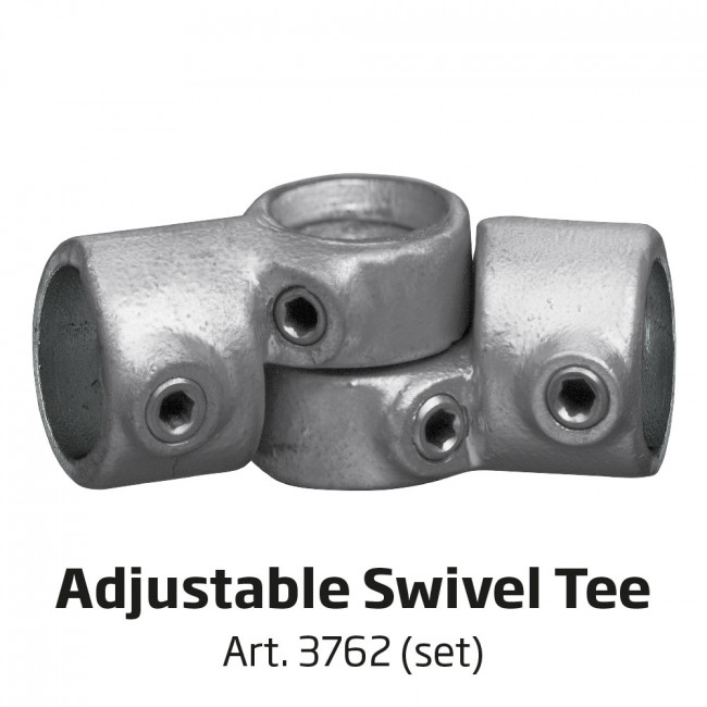 3720-6-bannertube Adjustable Tube Swivel - Set - verbindet 3 Rohre