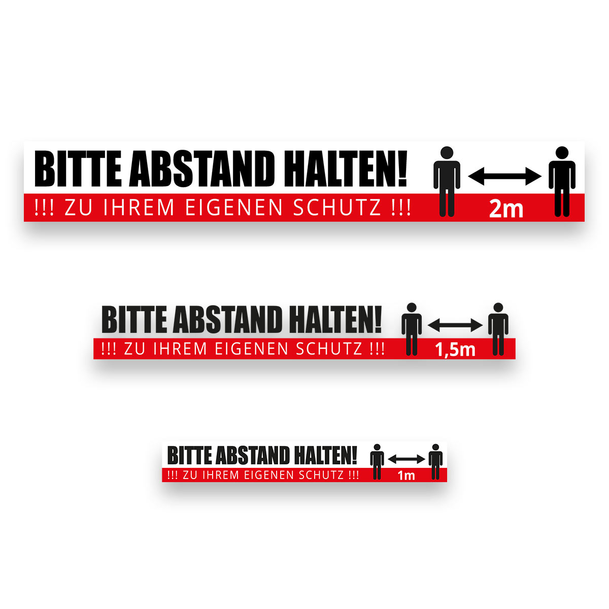 abstand_halten_rechteckig5e82d406ee325 Aufkleber - Bitte Abstand halten - rechteckig